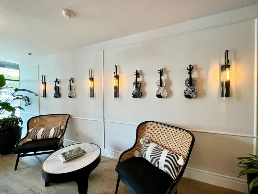 Seating area near lobby in Hotel Fontenot New Orleans, Louisiana
