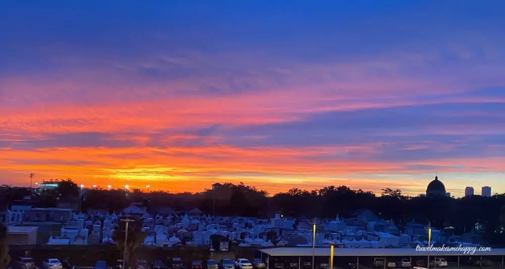 Haunted New Orleans Places Cemetery Sunset