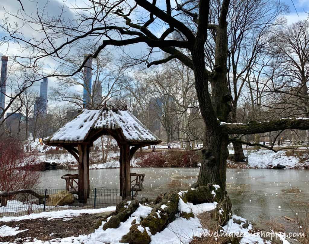 Central Park is Beautiful in Winter with snow