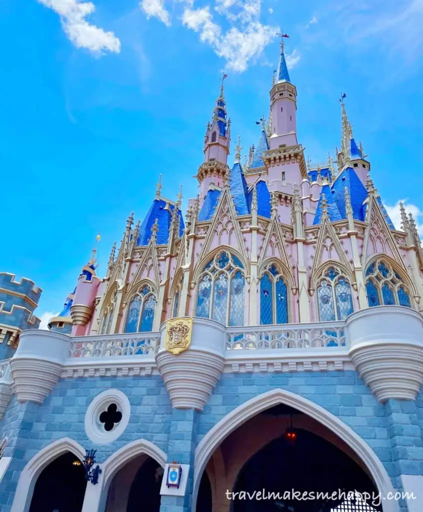 adult honeymoon Magic kingdom castle disney world trip idea