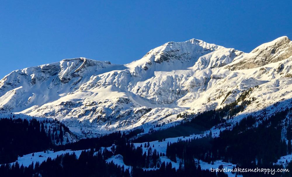 Jungfrau region view of peaks