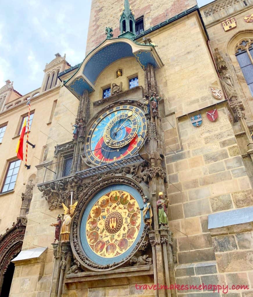 Prague astronomical clock in old town square