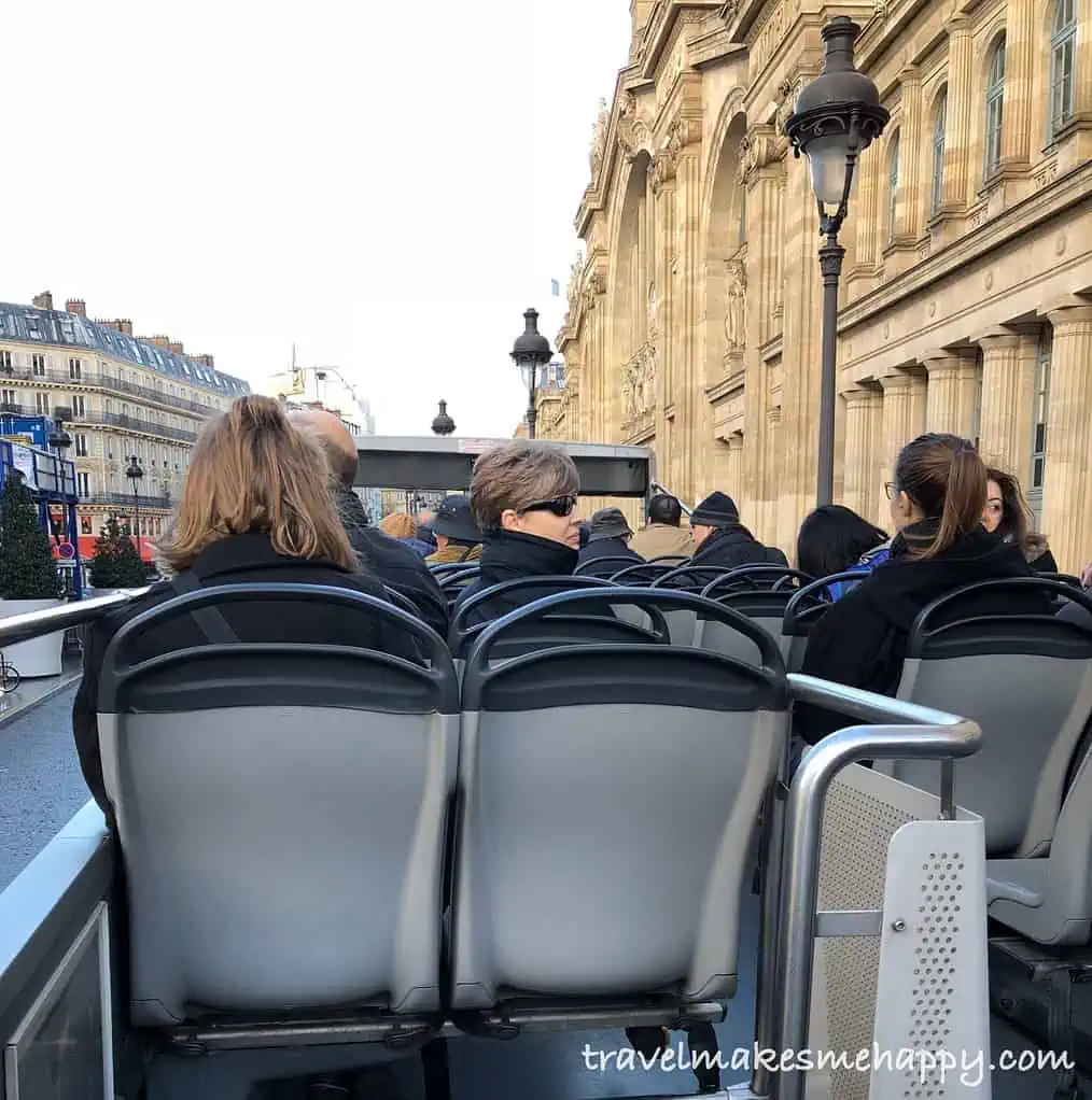 Hop on hop off bus tours are a great tip to get around a city like paris