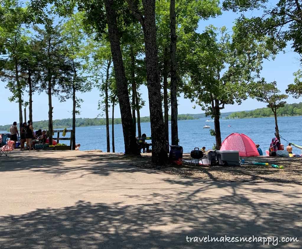 camping on the lake in arkansas