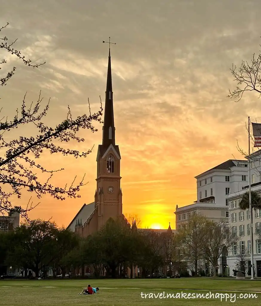 charleston churches girls trip holy city sunset