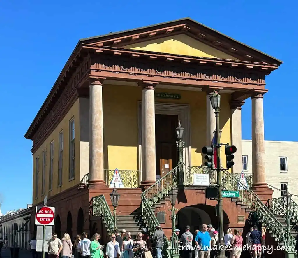 Charleston weekend girls trip itinerary Market Street Building