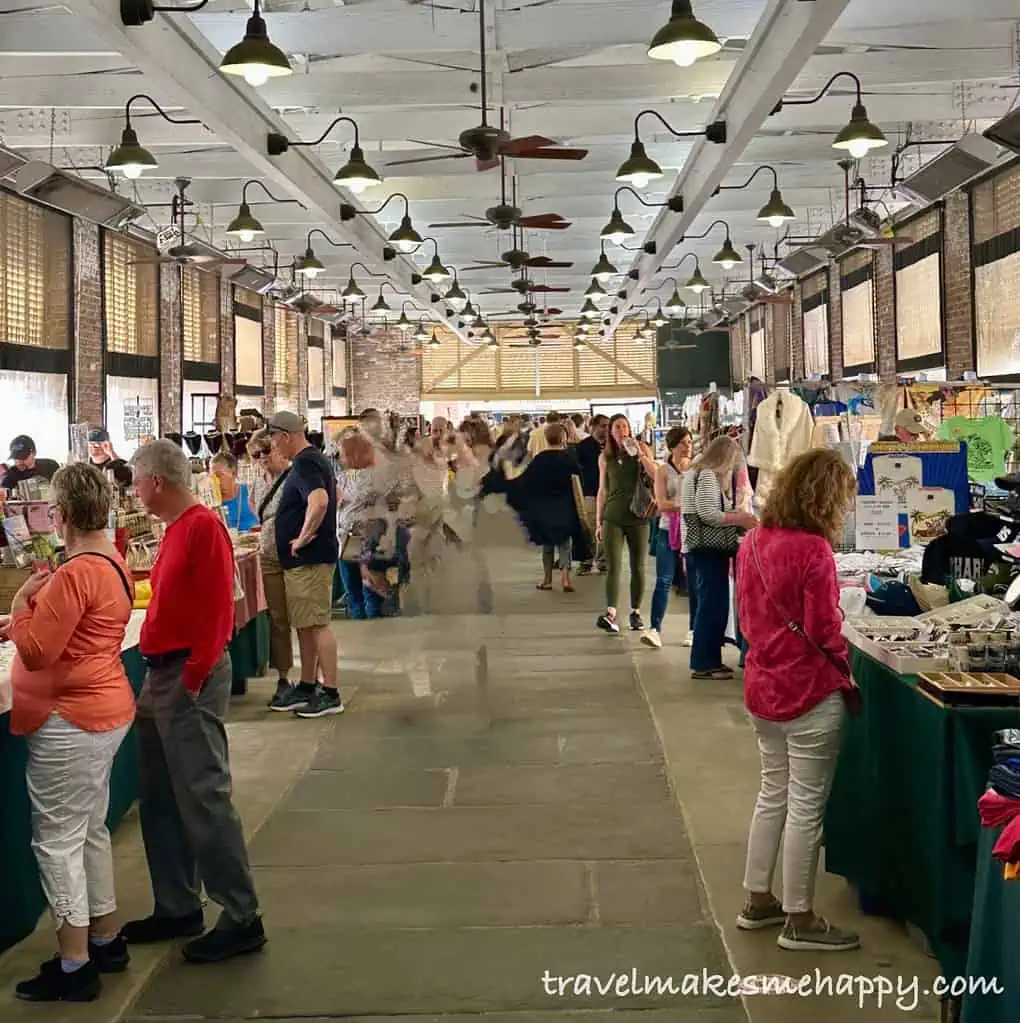 Charleston Market is great for a girls weekend trip itinerary