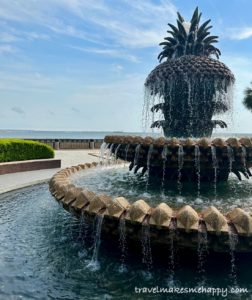Charleston pineapple fountain on the harbor
