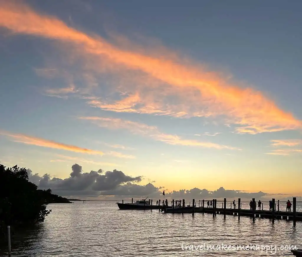 pink sunset in Florida Keys Earth Day Travel tips