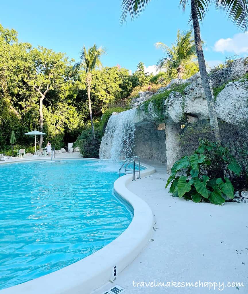 baker's cay resort pool and waterfall day view
