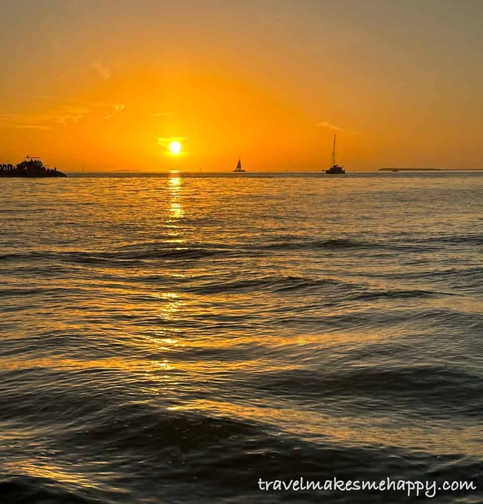 Key West Sunset view from Mallory Square 