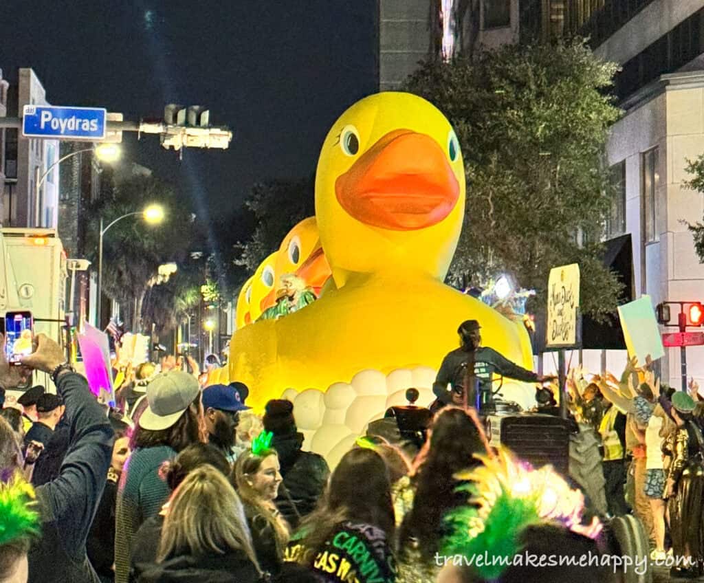 mardi gras float duck new orleans