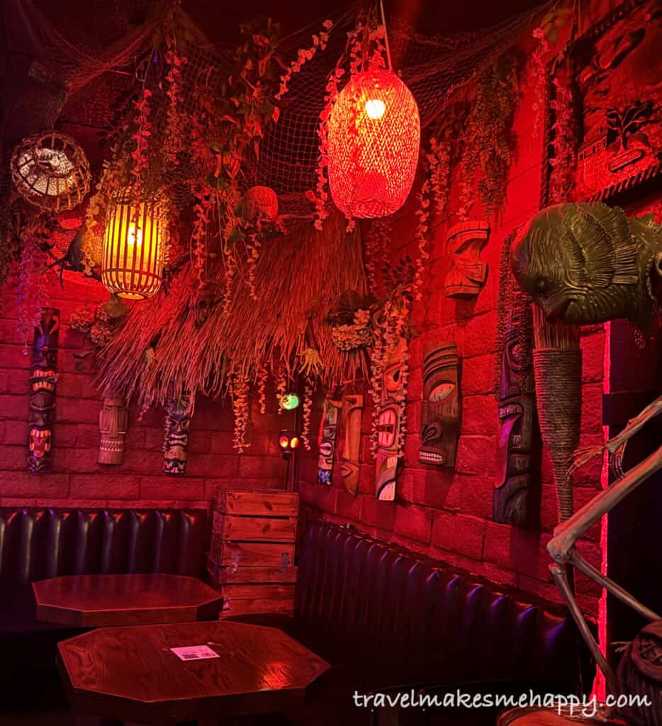 Las Vegas Cocktails hidden gem Red Dwarf tiki Lounge seating nook