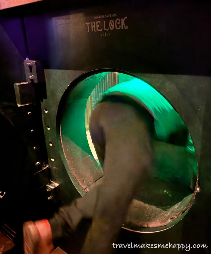 to enter the lock take the slide in this hidden speakeasy las vegas