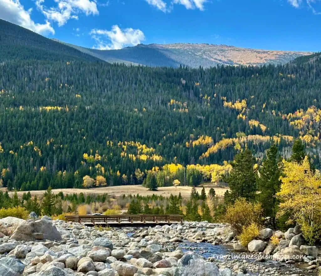 Alluvial Fan bridge photo spot easy hike rmnp