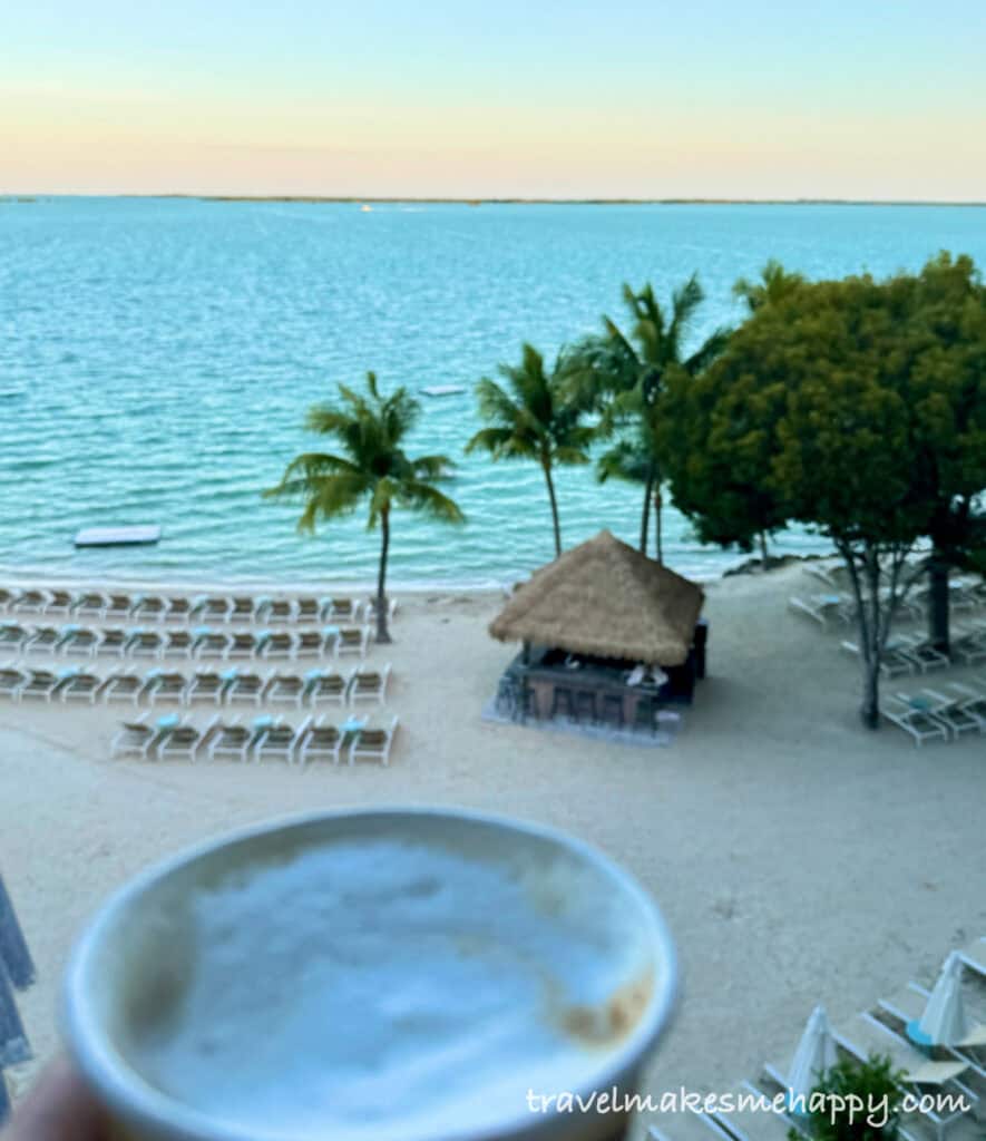 Tower view balcony baker's cay resort view ocean coffee