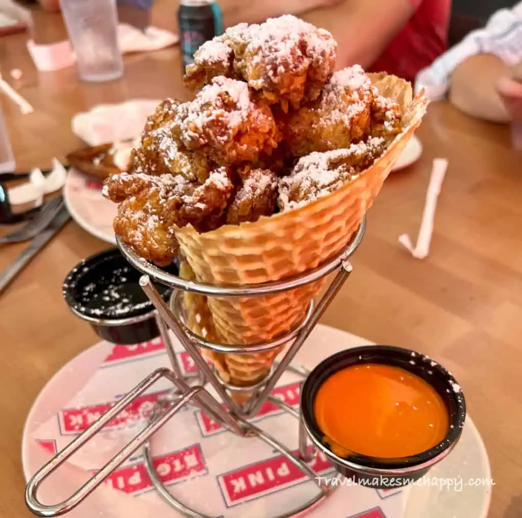 best south beach miami places big pink restaurant chicken and waffles