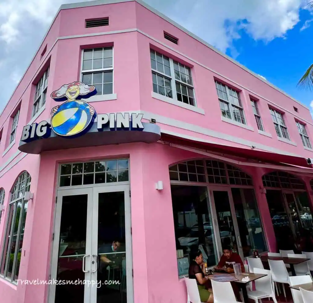 Big Pink Restaurant is a must-do on a South Beach trip! 