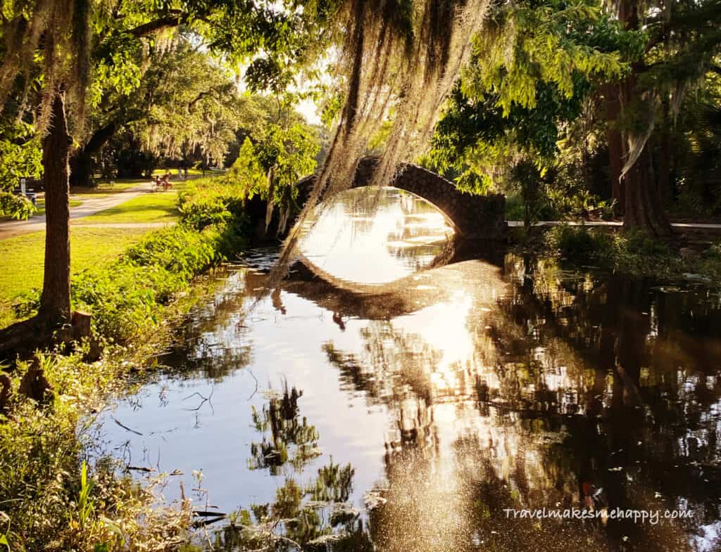 New Orleans city park bridge sunset road trip louisiana