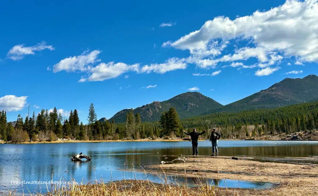 sprague lake is one of best easy hikes in rocky mountain national park