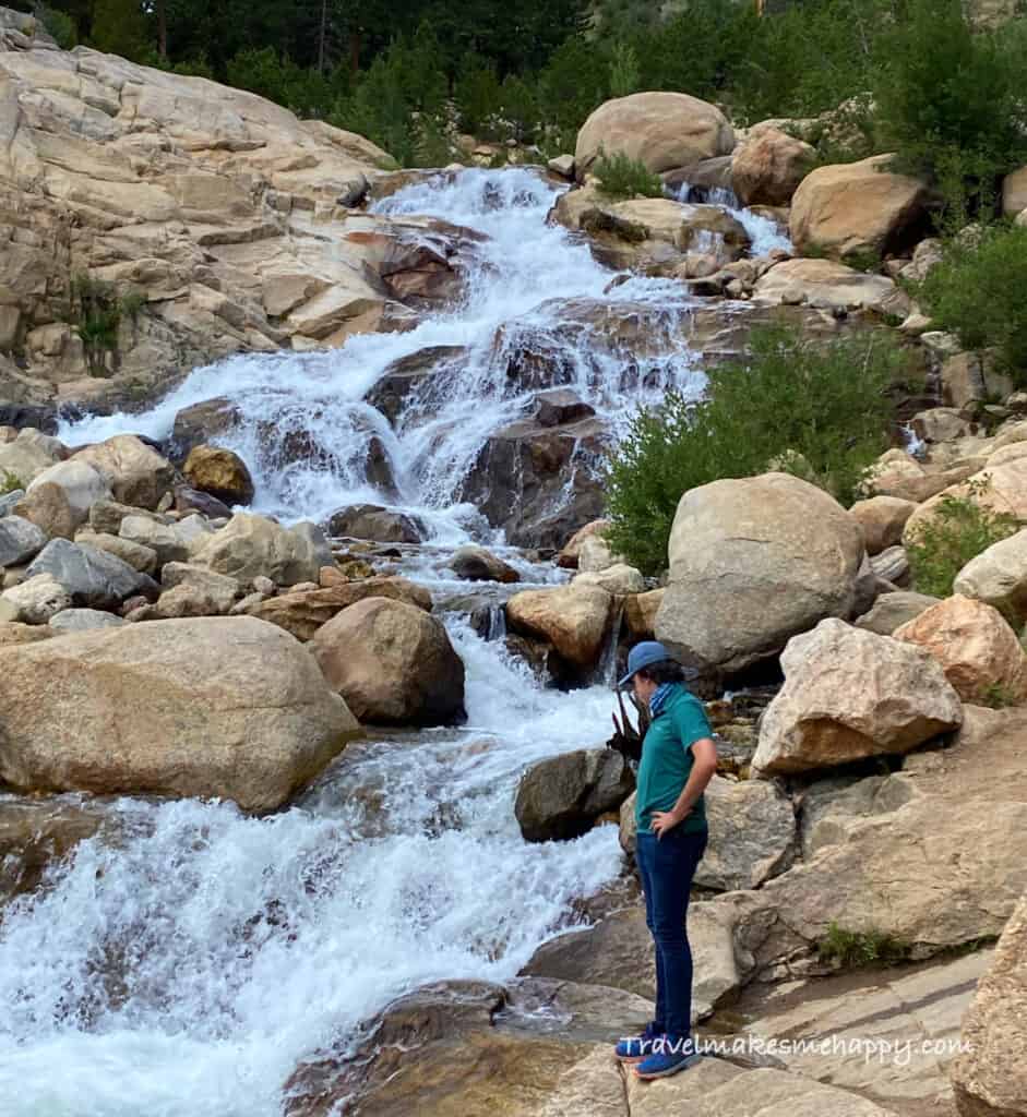 waterfall colorado alluvial fan rocky mountain road trip