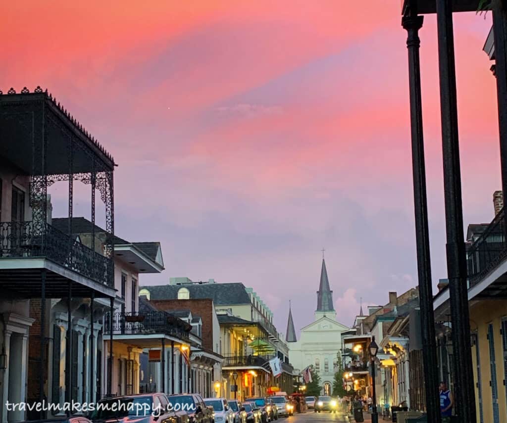 french quarter new orleans sunset st louis cathedral trip idea