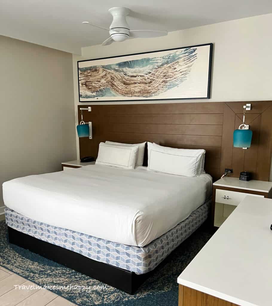 The King bed room was comfortable at The Reach Key West