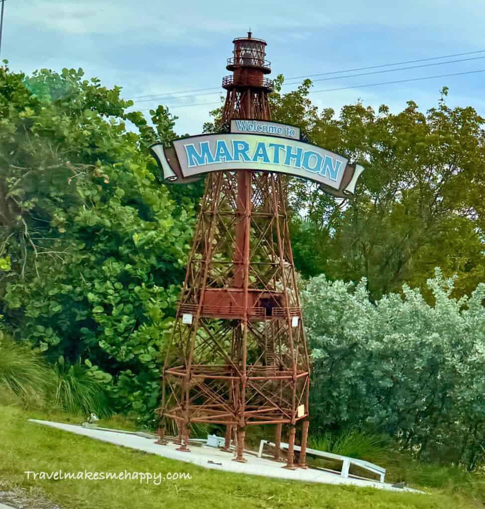 florida lighthouse marathon sign road trip spot