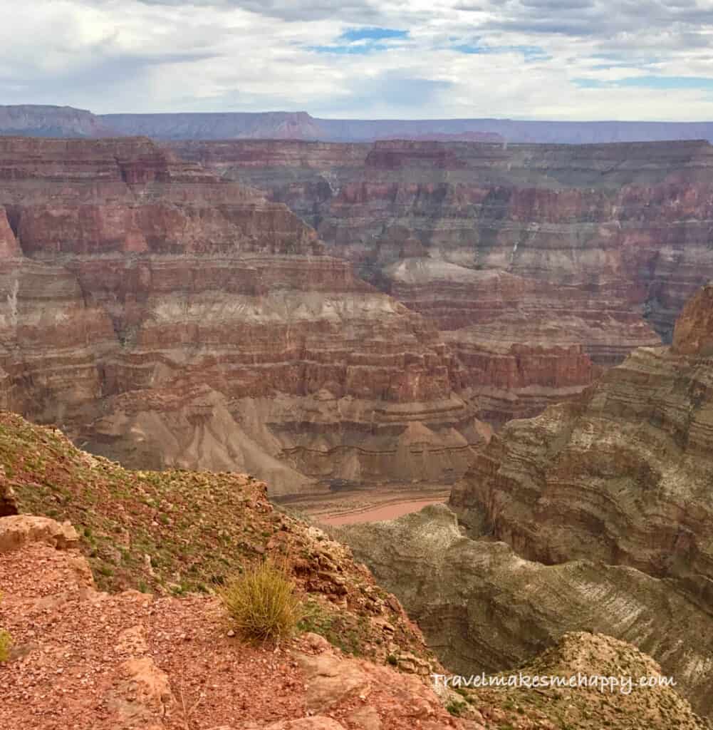 west rim grand canyon view valley river Road trip