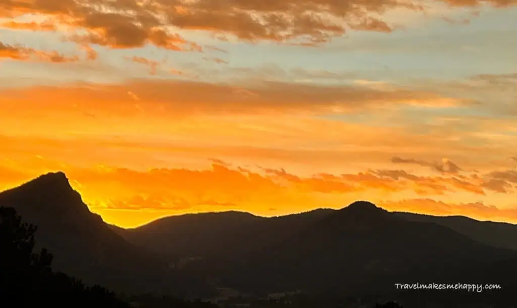 mountain sunset Best easy rocky mountain national park hikes