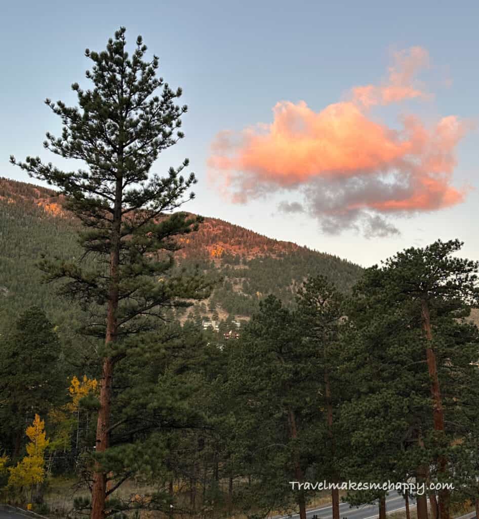 estes park sunset rocky mountains summer trip idea