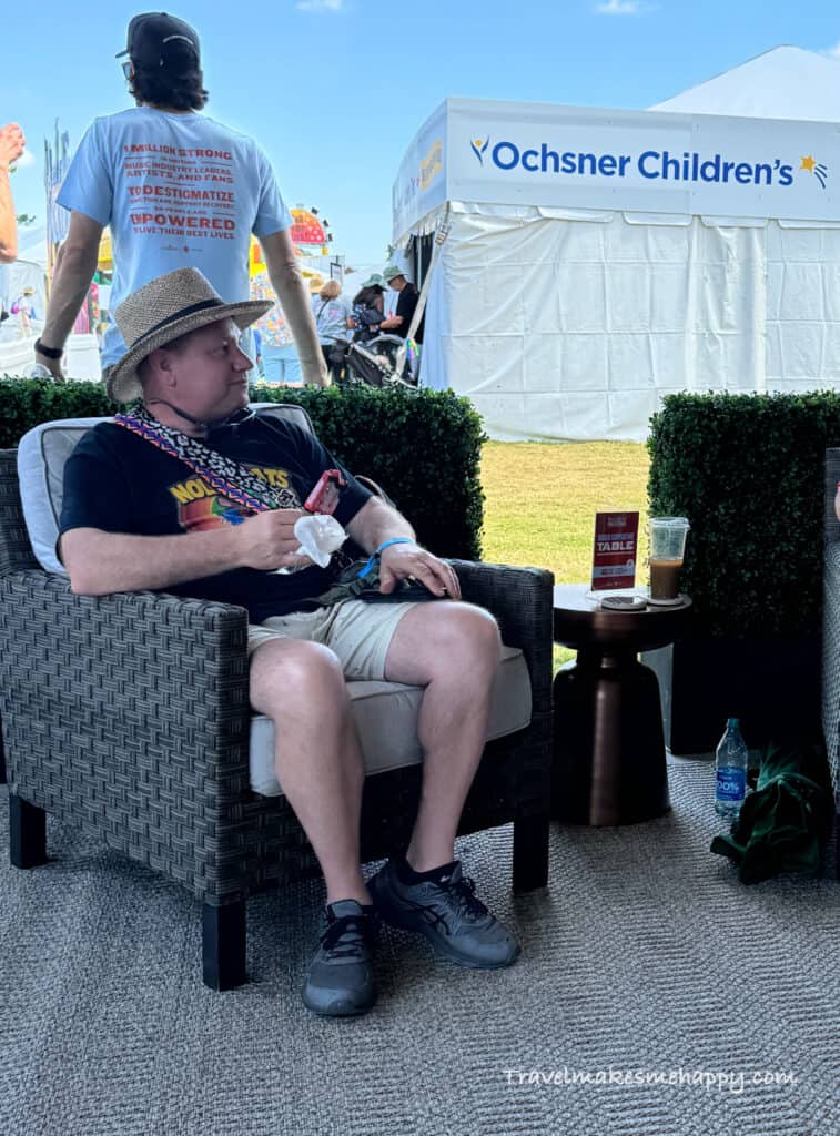 specialty cocktail tents at new orleans jazz and heritage festival