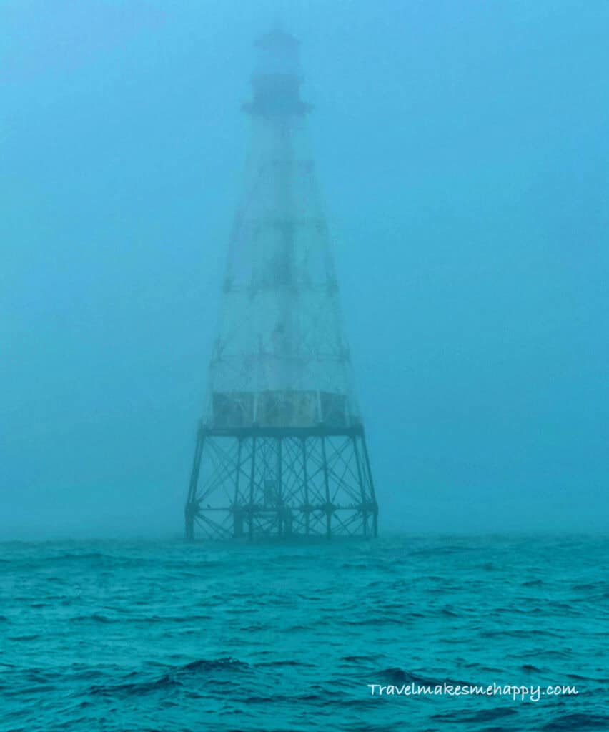 Foggy Molasses Reef Lighthouse florida road trip