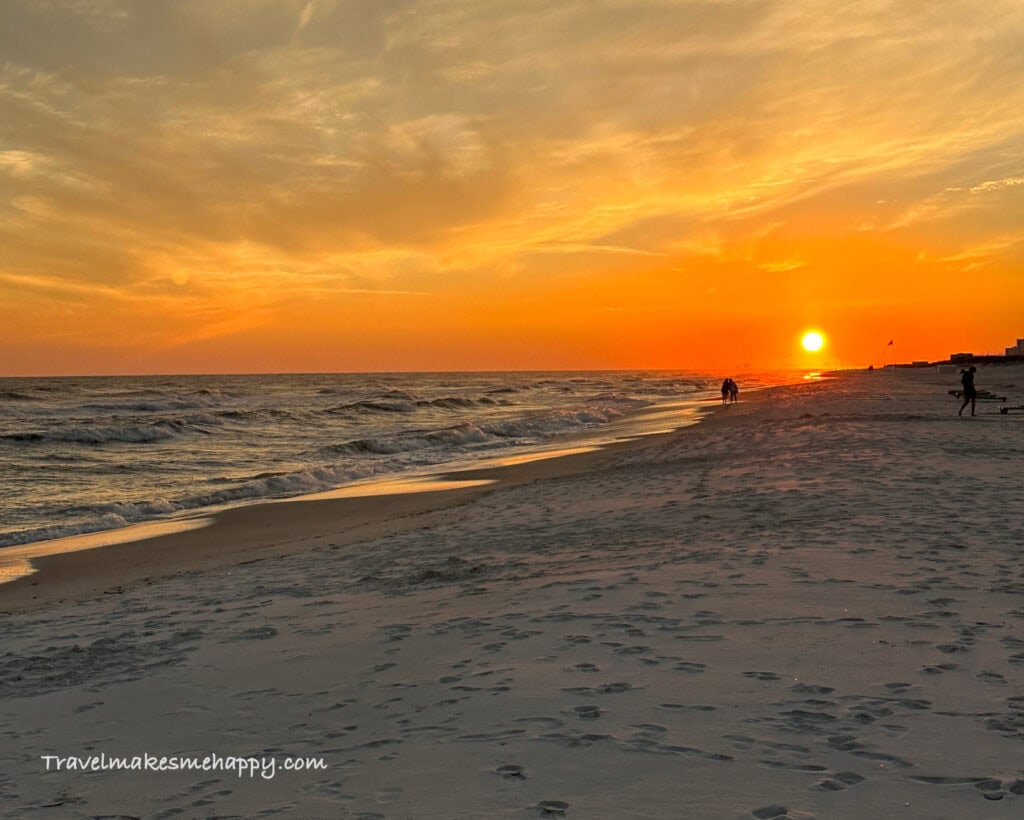 Orange beach sunset alabama best summer trip ideas