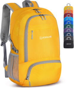 favorite travel gear packable backpack with bag