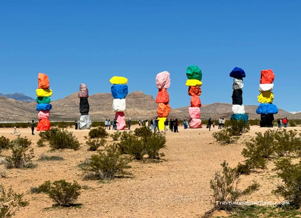 seven magic mountains art installation desert las vegas gem