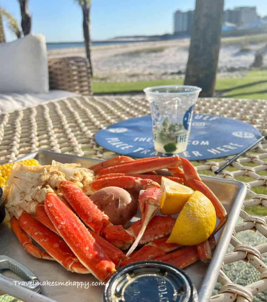 steamed crabs at the gulf orange beach summer trip idea