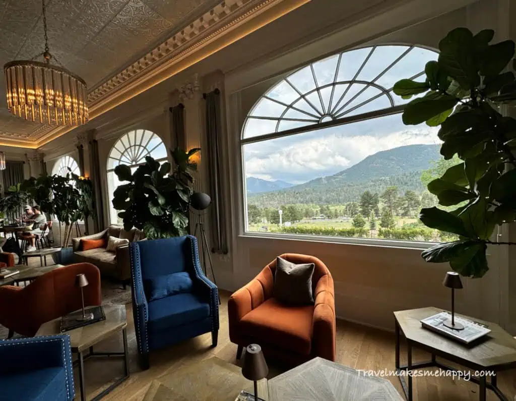 the iconic stanley hotel 217 wine bar mountain view estes park summer trip