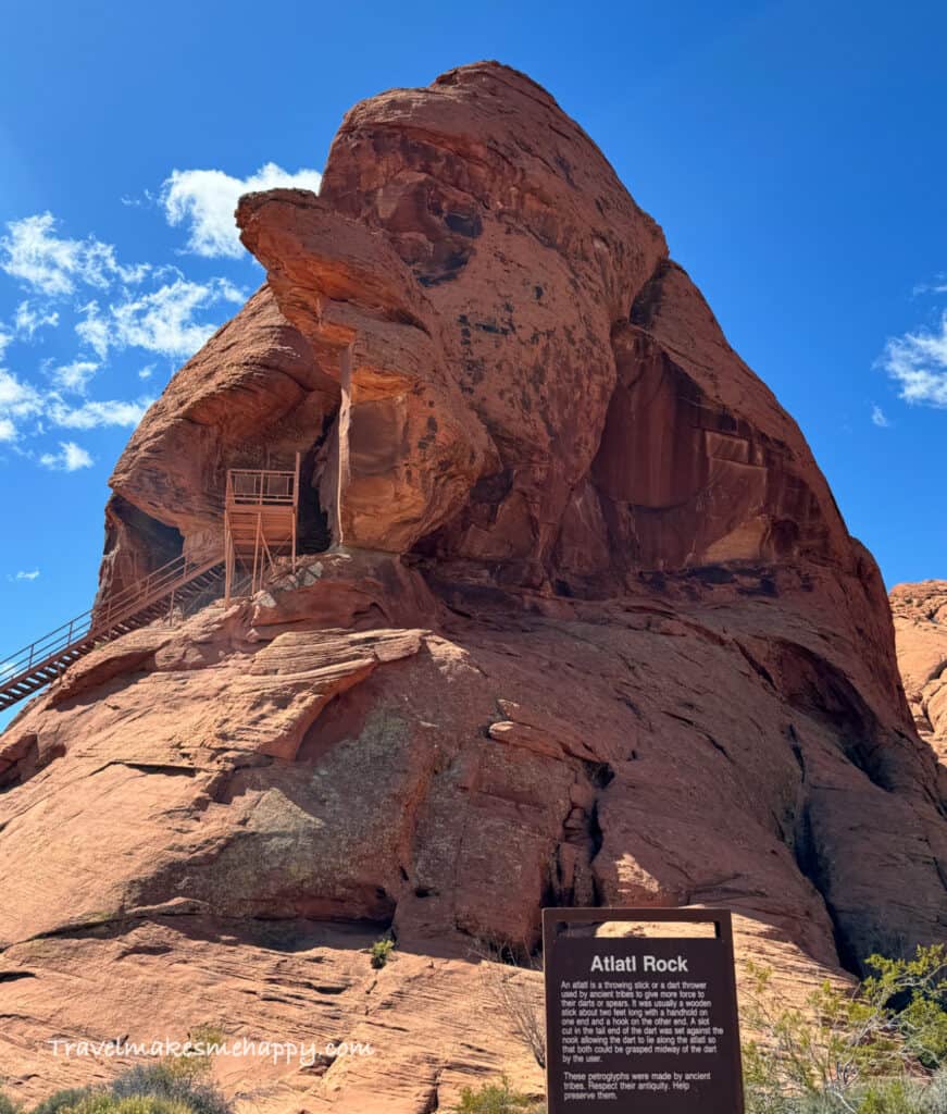 valley of fire hidden gem atlatl rock outside vegas road trip