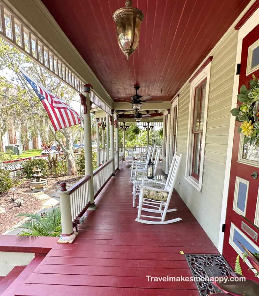 best hotels in st augustine cedar house inn bed and breakfast porch