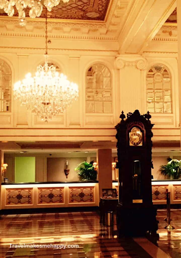 historic hotel lobby Monteleone new orleans best