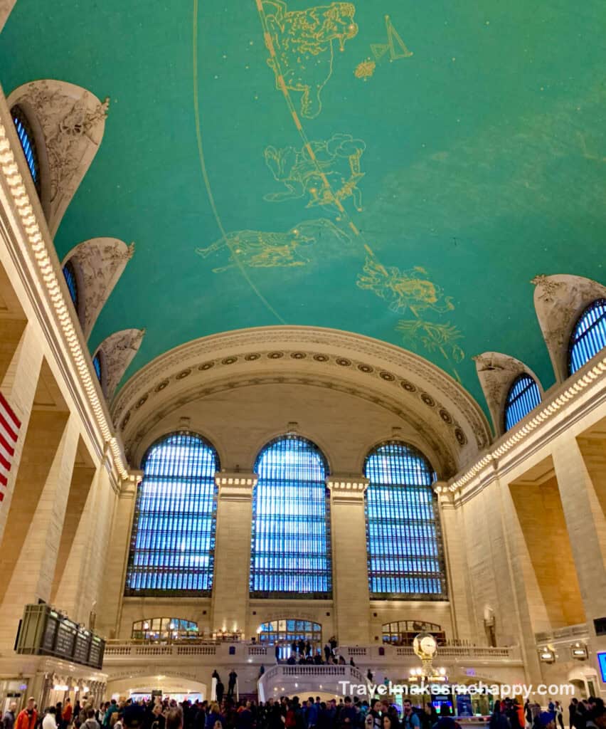 Grand Central Station is a unique NYC landmark with a vibrant ceiling.