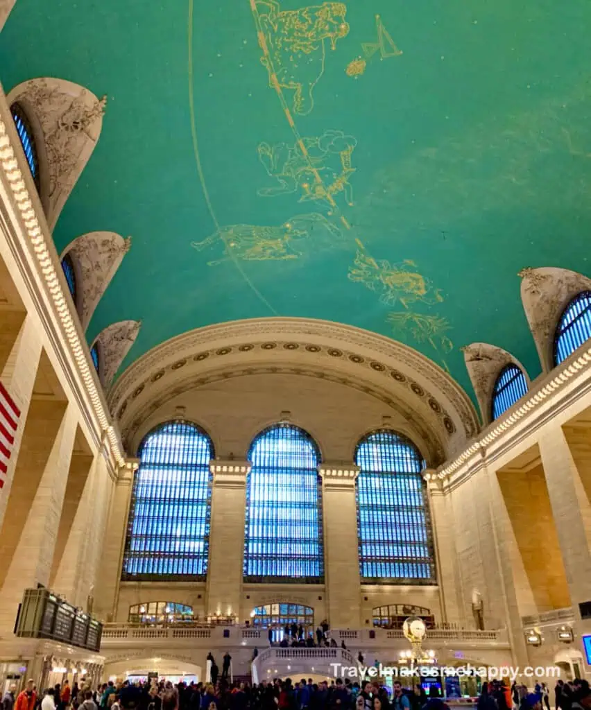 Grand Central Station is a unique NYC landmark with a vibrant ceiling.