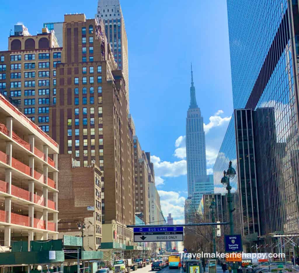 new york city empire state building view on a short 3 day trip