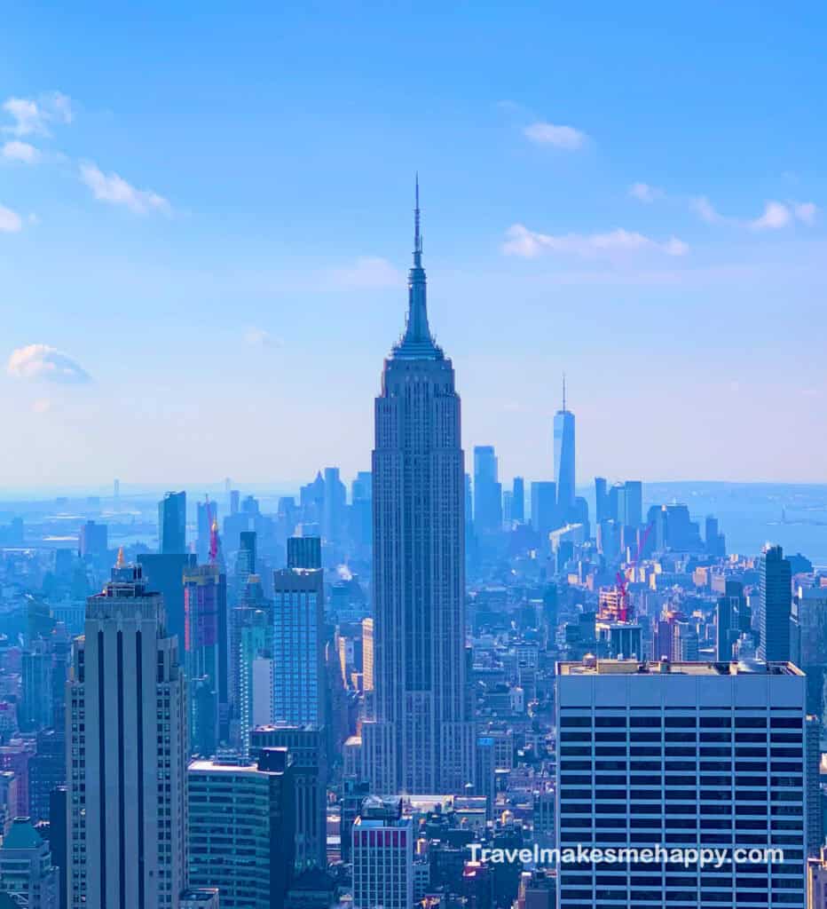 Iconic Empire State Building Manhattan New York Skyline