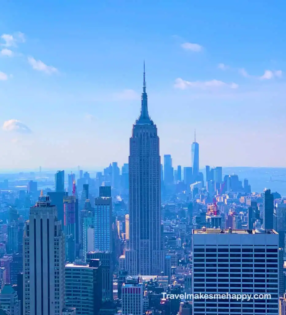 Iconic Empire State Building Manhattan New York Skyline