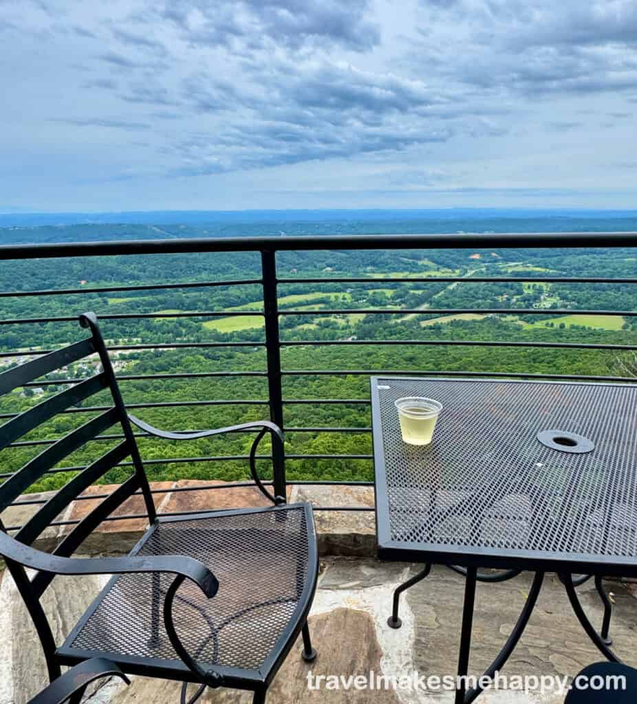patio mountain view from rock city and gardens best things to do chattanooga trip