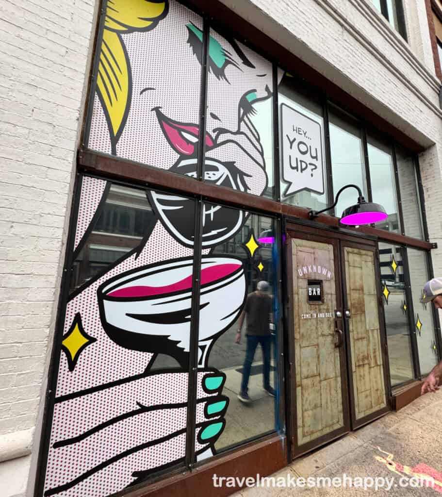 the unassuming entrance to unknown caller secret bar chattanooga best weekend trip