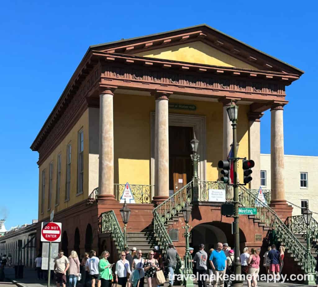 Market st building in charleston exploring on a perfect solo trip vacation