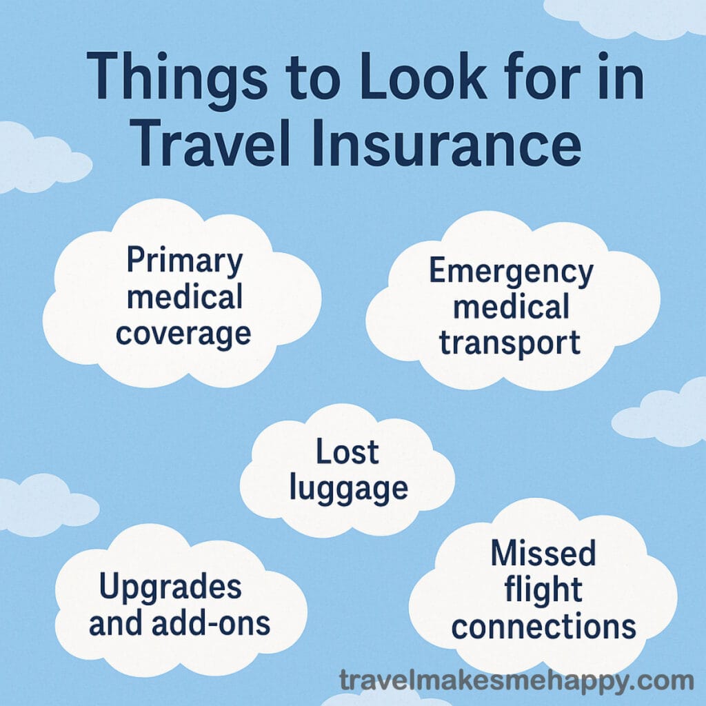 what to look for in the best travel insurance infographic